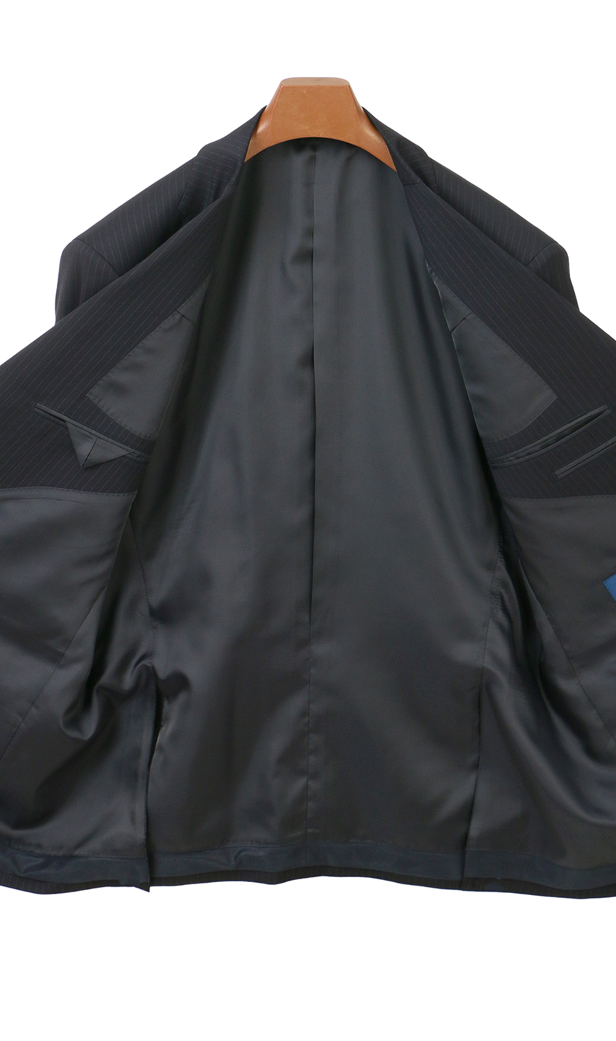 スタンダードスーツ【ツーパンツ】【キング&トール】【Plastics Smart】 ネイビー 体型:E体(大きいサイズ),号数（身長）:3号(160cm)