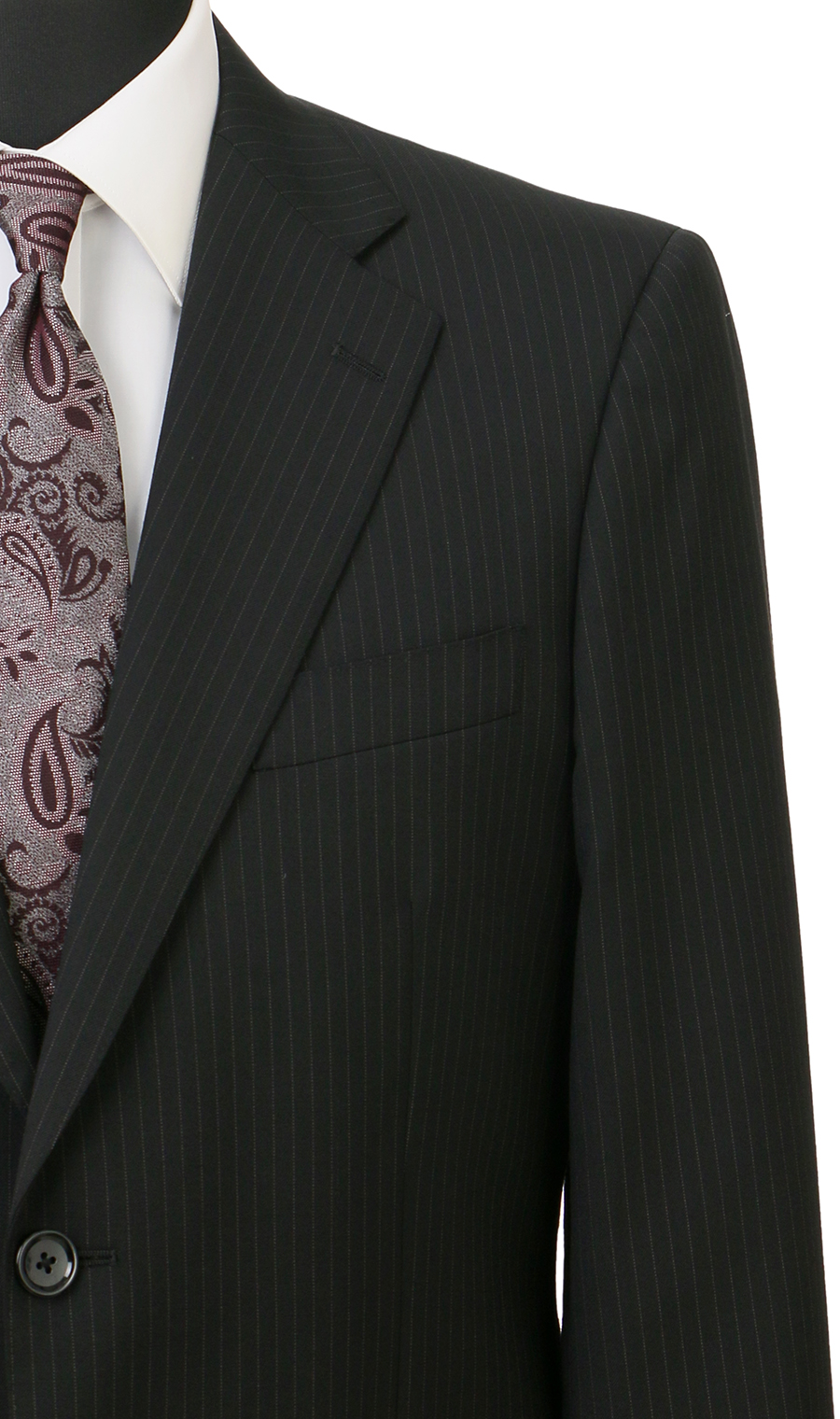 スタンダードスーツ【ツーパンツ】【キング&トール】【Plastics Smart】 ブラック 体型:E体(大きいサイズ),号数（身長）:4号(165cm)