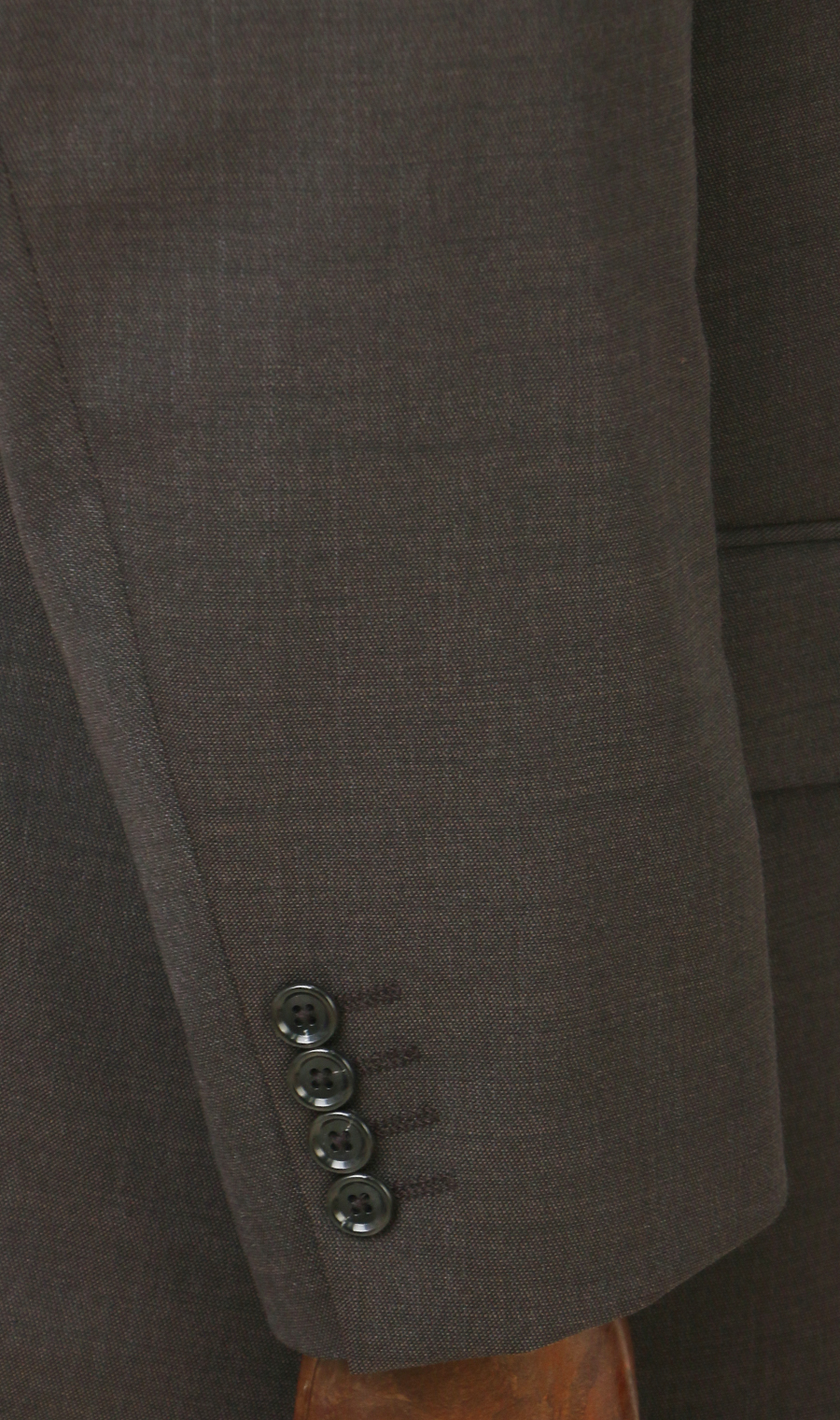 スタンダードスーツ【ツーパンツ】【キング&トール】【Plastics Smart】 ブラウン 体型:E体(大きいサイズ),号数（身長）:4号(165cm)