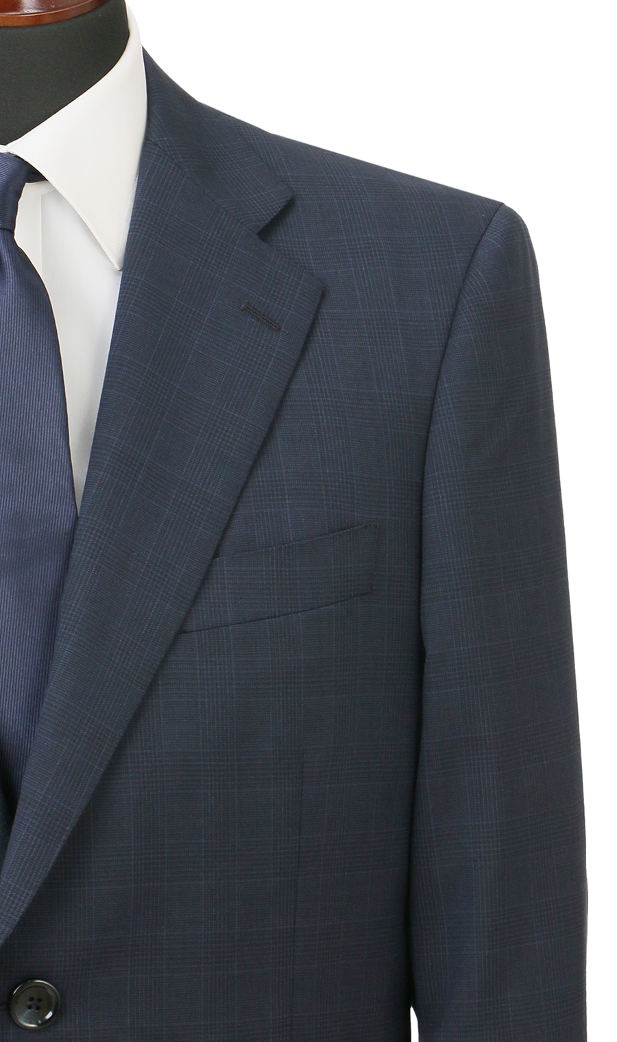 スタンダードスーツ【ツーパンツ】【キング&トール】【Plastics Smart】 ネイビー 体型:E体(大きいサイズ),号数（身長）:4号(165cm)