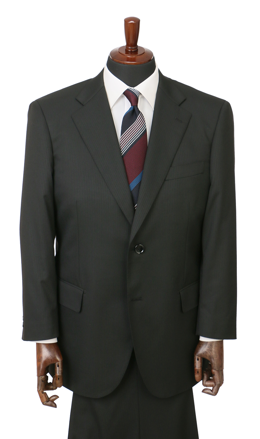 スタンダードスーツ【キング&トール】【ツーパンツ】【Plastics Smart】 ブラック 体型:E体(大きいサイズ),号数(身長):7号(180cm)