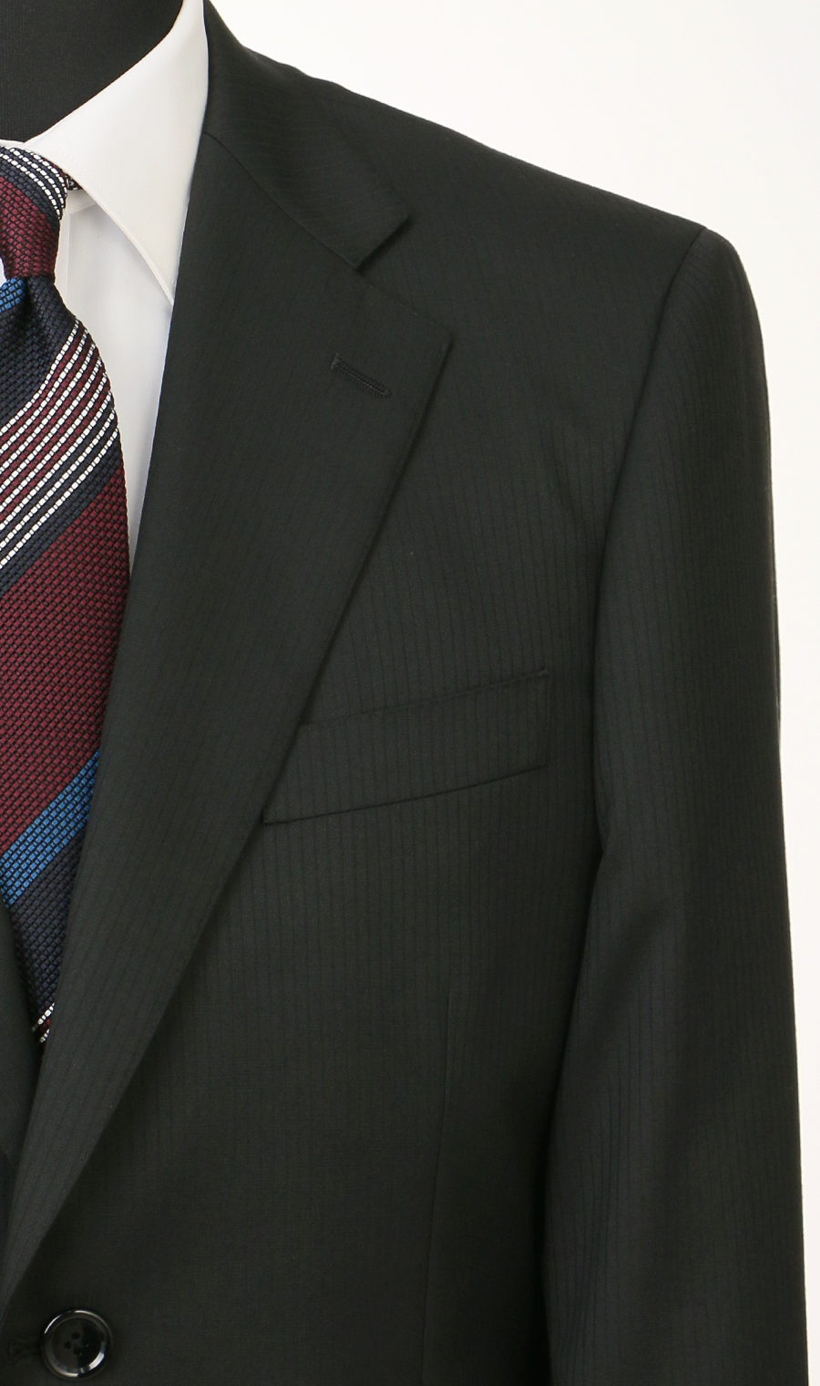 スタンダードスーツ【キング&トール】【ツーパンツ】【Plastics Smart】 ブラック 体型:E体(大きいサイズ),号数(身長):7号(180cm)