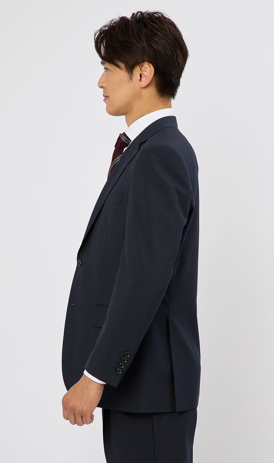 スタンダードスーツ【ツーパンツ】【ウォッシャブル】 ネイビー 体型:A体(標準型),号数(身長):4号(165cm)