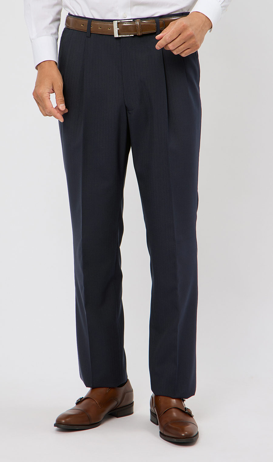 スタンダードスーツ【ツーパンツ】【ウォッシャブル】 ネイビー 体型:A体(標準型),号数(身長):4号(165cm)