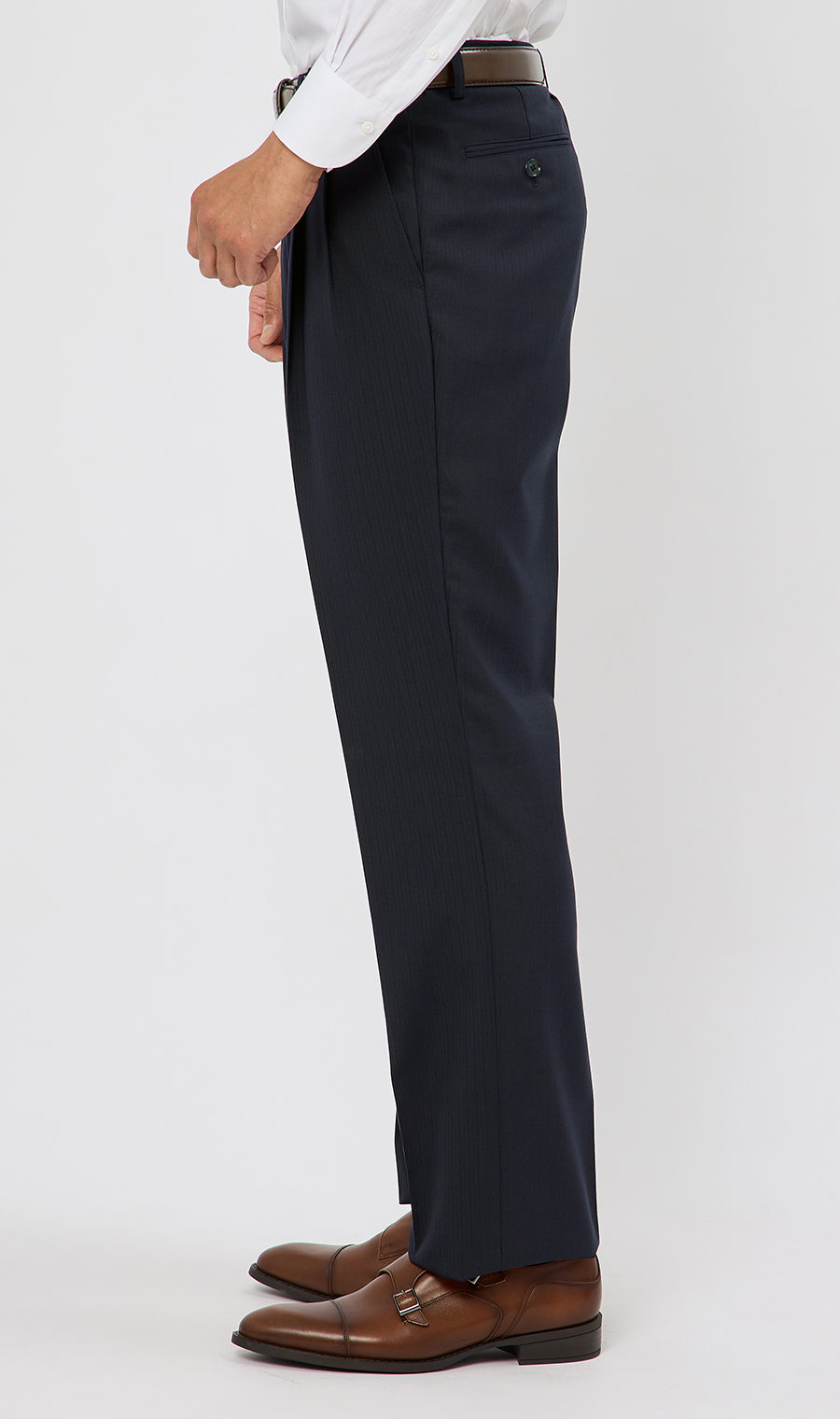 スタンダードスーツ【ツーパンツ】【ウォッシャブル】 ネイビー 体型:A体(標準型),号数(身長):4号(165cm)