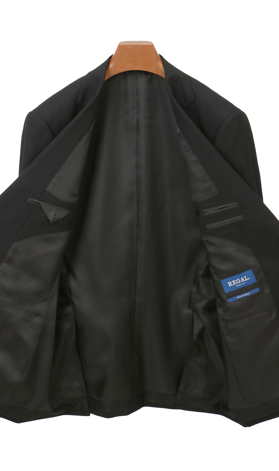 スタンダードスーツ【ツーパンツ】【Plastics Smart】 ブラック 体型:A体(標準型),号数（身長）:3号(160cm)