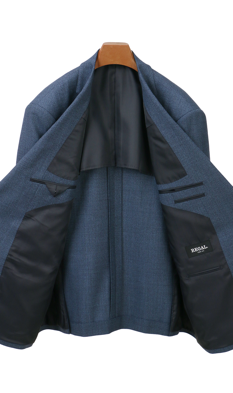 スタンダードスーツ【ツーパンツ】【キング&トール】【Plastics Smart】 ブルー 体型:E体(大きいサイズ),号数（身長）:3号(160cm)