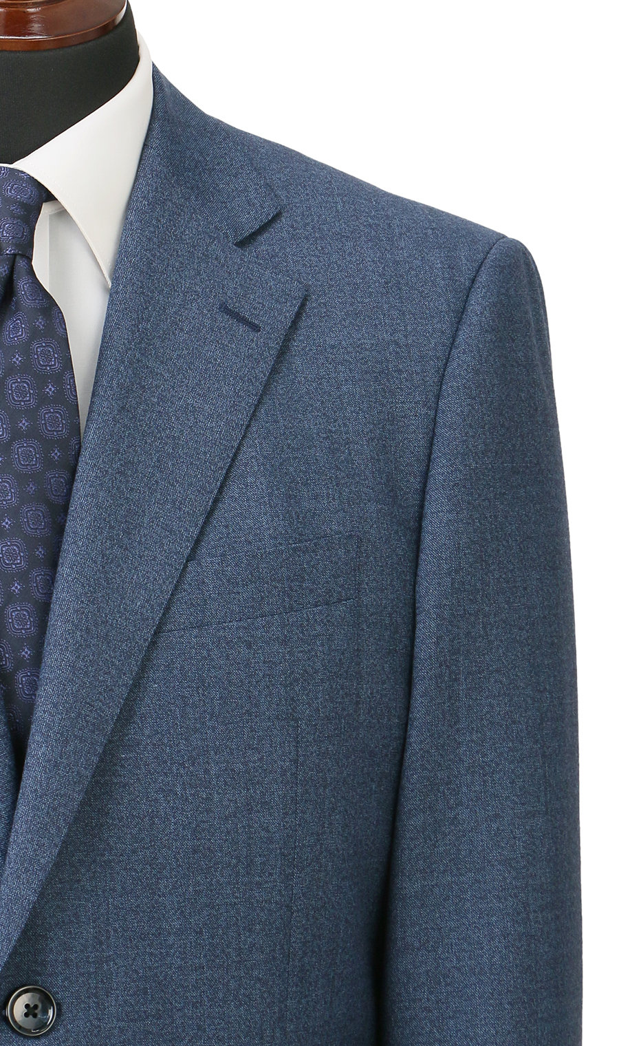 スタンダードスーツ【ツーパンツ】【キング&トール】【Plastics Smart】 ブルー 体型:E体(大きいサイズ),号数（身長）:3号(160cm)