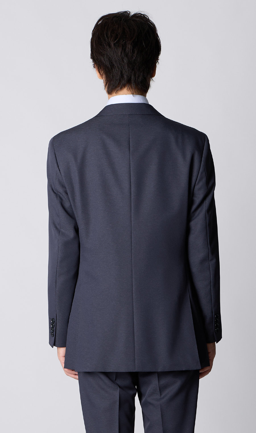 スタンダードスーツ【肩くるしくないスーツ】【ツーパンツ】【Plastics Smart】 ネイビー 体型:A体(標準型),号数（身長）:3号(160cm)