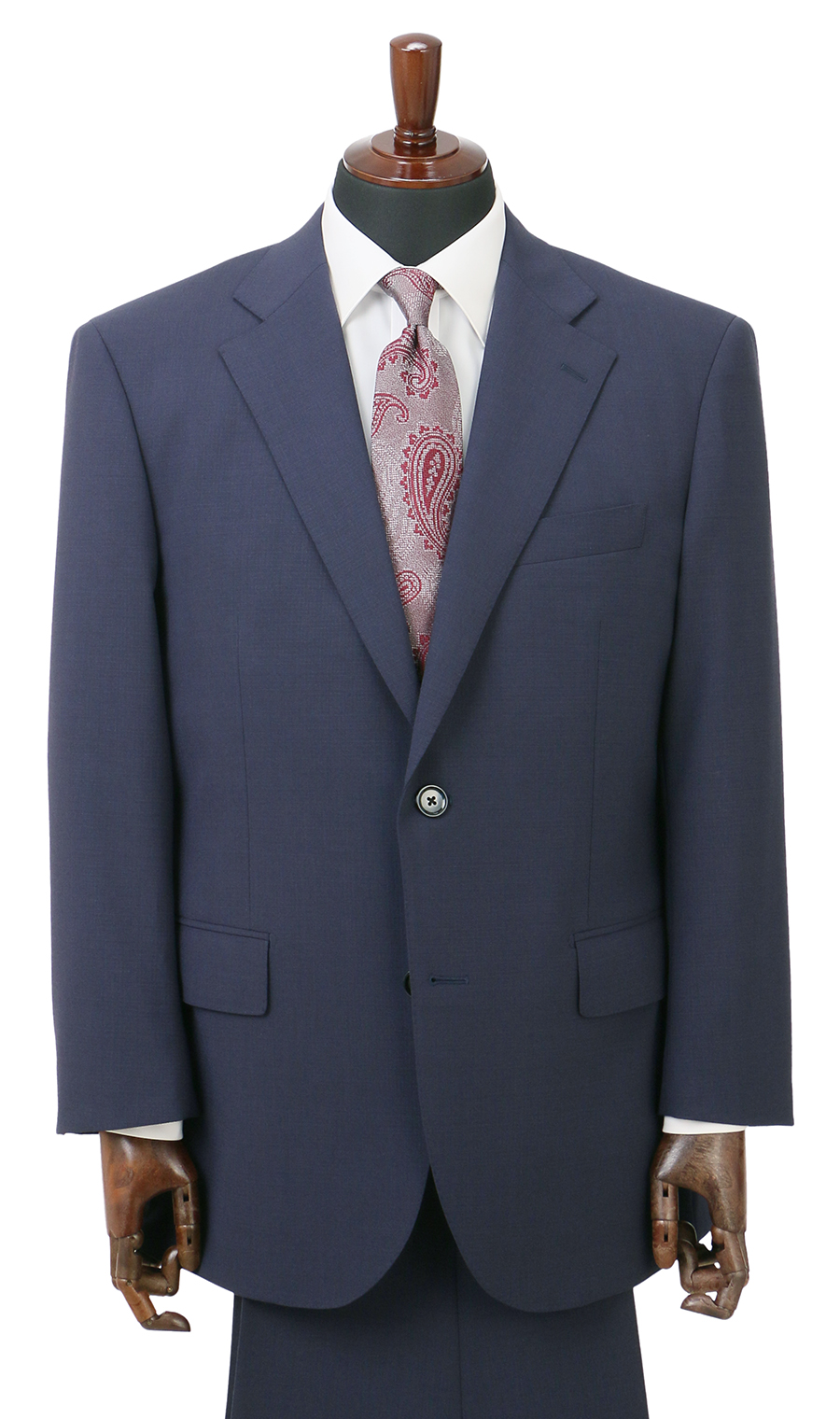 スタンダードスーツ【ツーパンツ】【キング&トール】【Plastics Smart】 ネイビー 体型:E体(大きいサイズ),号数（身長）:3号(160cm)