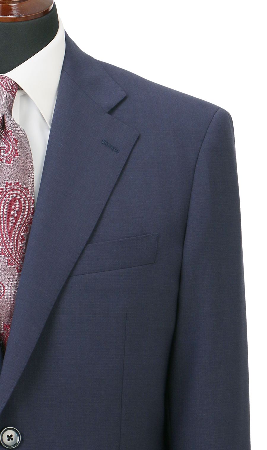 スタンダードスーツ【ツーパンツ】【キング&トール】【Plastics Smart】 ネイビー 体型:E体(大きいサイズ),号数（身長）:3号(160cm)