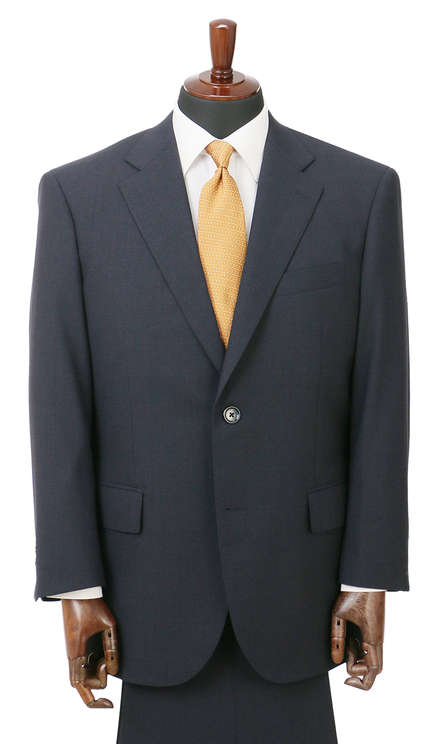 スタンダードスーツ【ツーパンツ】【キング&トール】【Plastics Smart】 ネイビー 体型:E体(大きいサイズ),号数（身長）:4号(165cm)