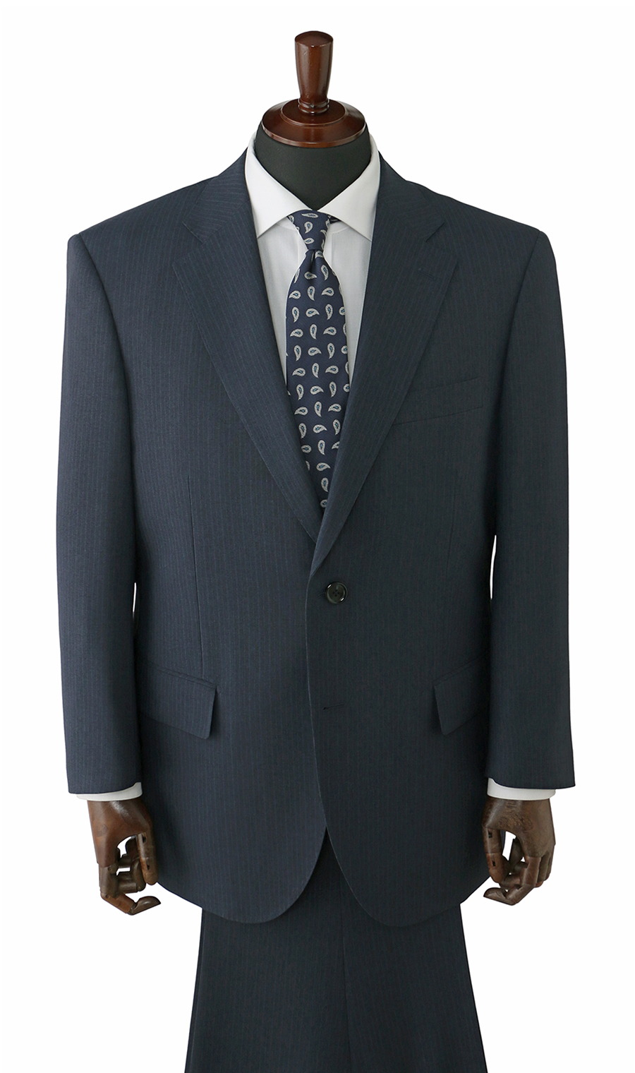 スタンダードスーツ【ツーパンツ】【ウォッシャブル】【Plastics Smart】 ネイビー 体型:E体(大きいサイズ),号数（身長）:3号(160cm)