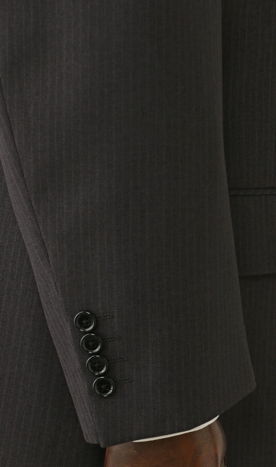 スタンダードスーツ【ツーパンツ】【ウォッシャブル】【Plastics Smart】 チャコール 体型:E体(大きいサイズ),号数（身長）:4号(165cm)