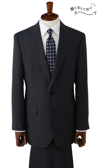 スタンダードスーツ【肩くるしくないスーツ】【ツーパンツ】【Plastics Smart】