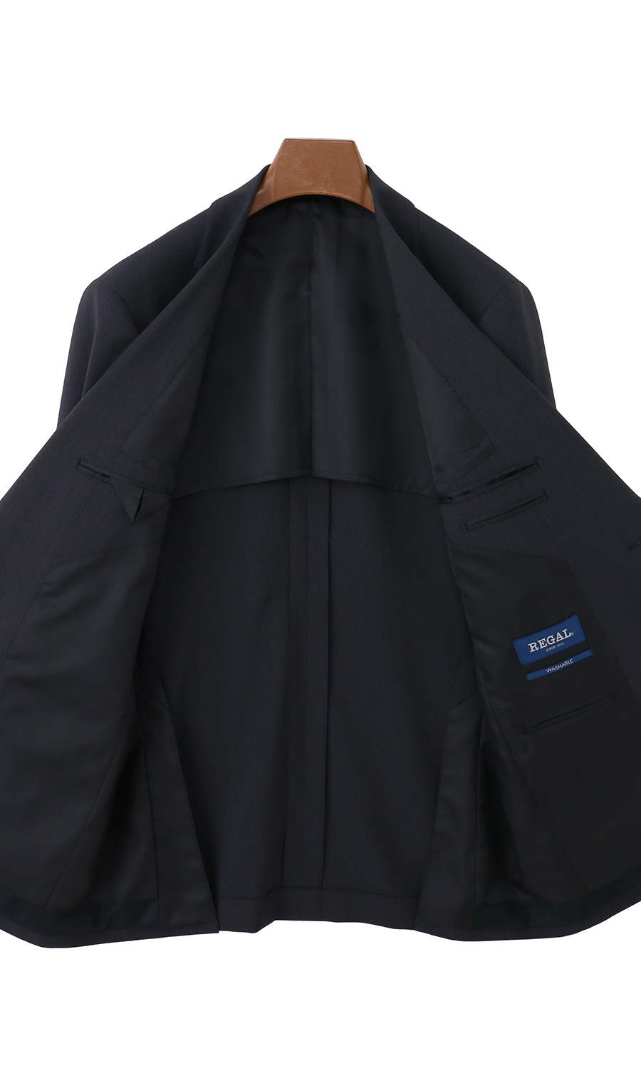 スタンダードスーツ【肩くるしくないスーツ】【ツーパンツ】【Plastics Smart】 ネイビー 体型:A体(標準型),号数(身長):3号(160cm)