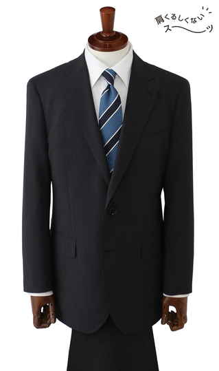 スタンダードスーツ【肩くるしくないスーツ】【ツーパンツ】【Plastics Smart】