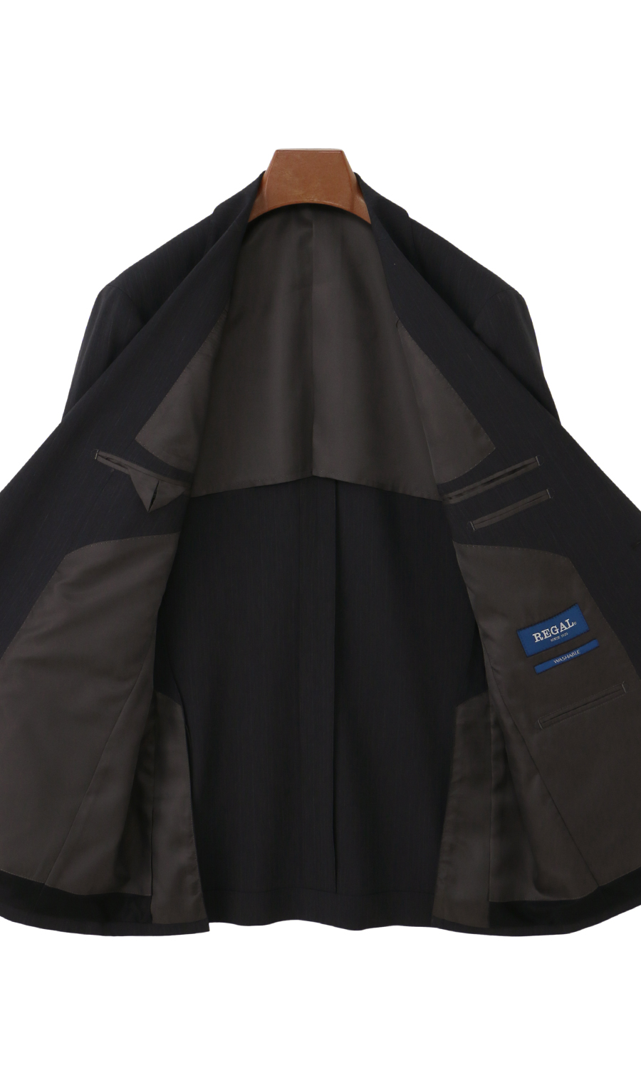 スタンダードスーツ【肩くるしくないスーツ】【ツーパンツ】【Plastics Smart】 チャコール 体型:A体(標準型),号数（身長）:4号(165cm)