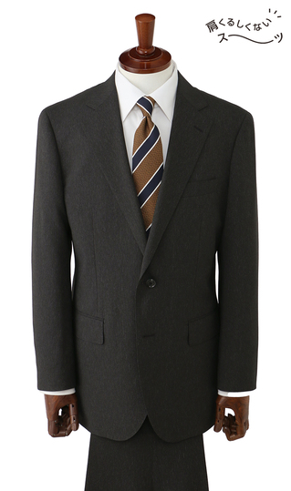 スタンダードスーツ【肩くるしくないスーツ】【ツーパンツ】【Plastics Smart】