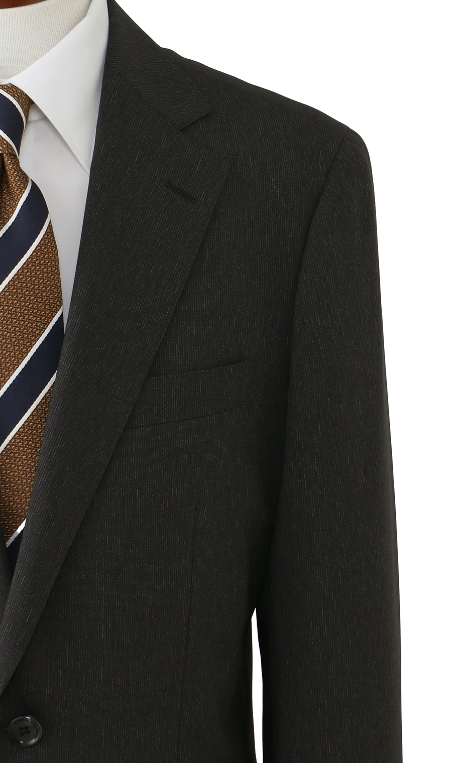 スタンダードスーツ【肩くるしくないスーツ】【ツーパンツ】【Plastics Smart】 チャコール 体型:A体(標準型),号数（身長）:3号(160cm)