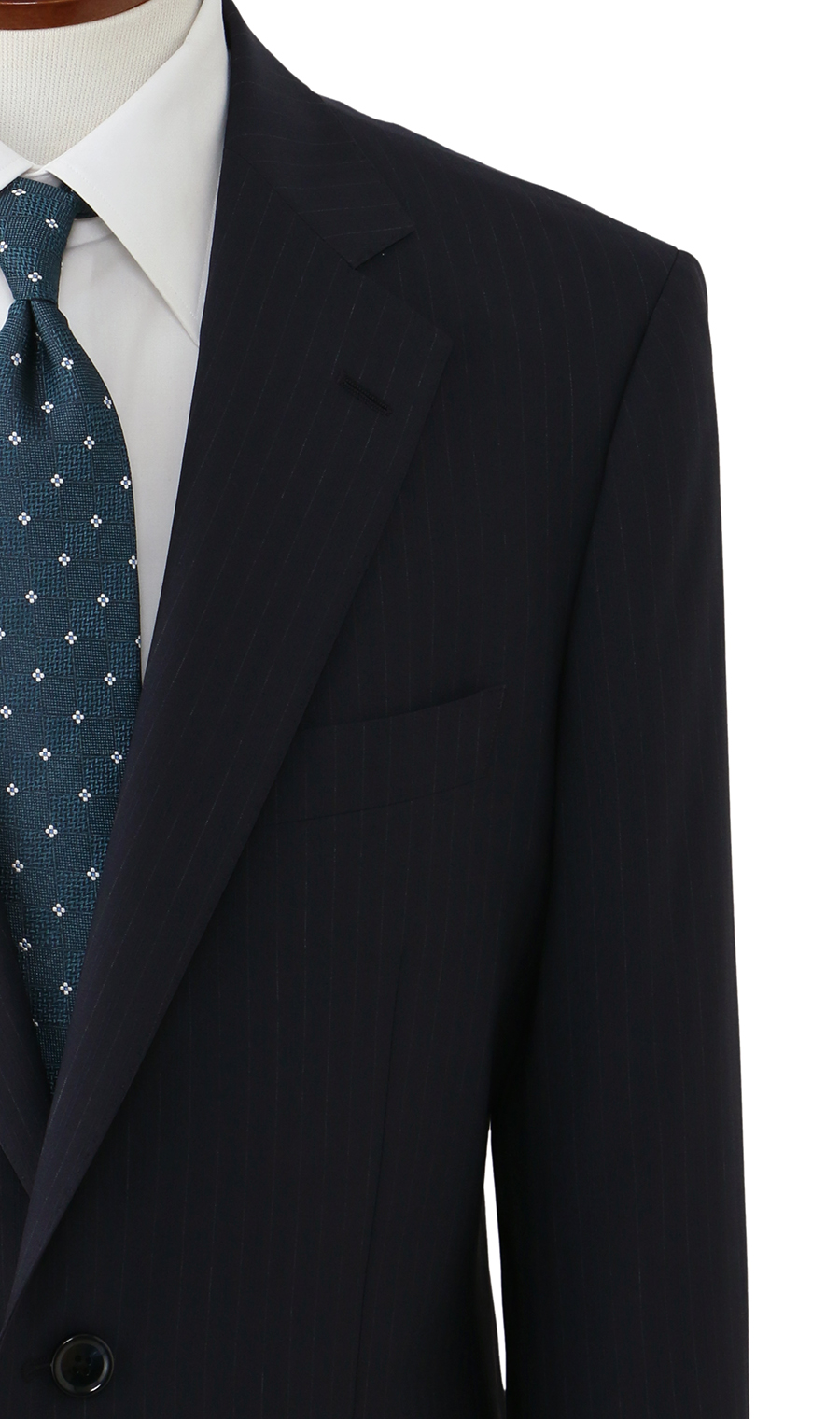 スタンダードスーツ【肩くるしくないスーツ】【ツーパンツ】【Plastics Smart】 ネイビー 体型:A体(標準型),号数(身長):3号(160cm)