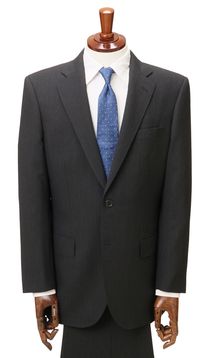 スタンダードスーツ《ツーパンツ》《NANOTEX FABRIC》 グレー 体型:A体(標準型),号数（身長）:7号(180cm)