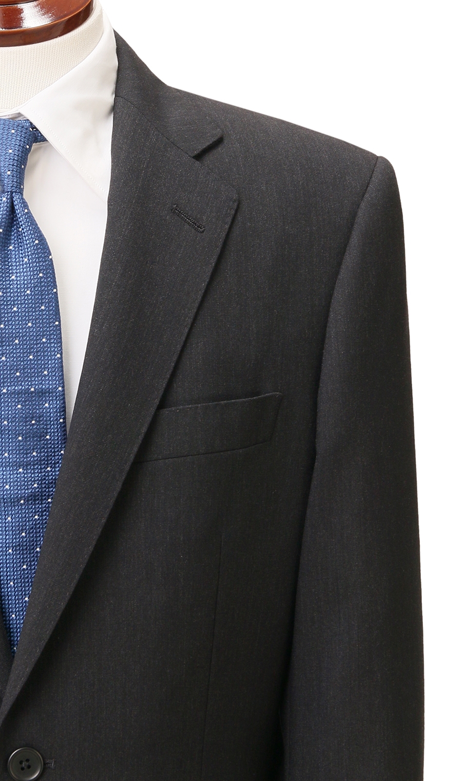 スタンダードスーツ《ツーパンツ》《NANOTEX FABRIC》 グレー 体型:A体(標準型),号数（身長）:7号(180cm)