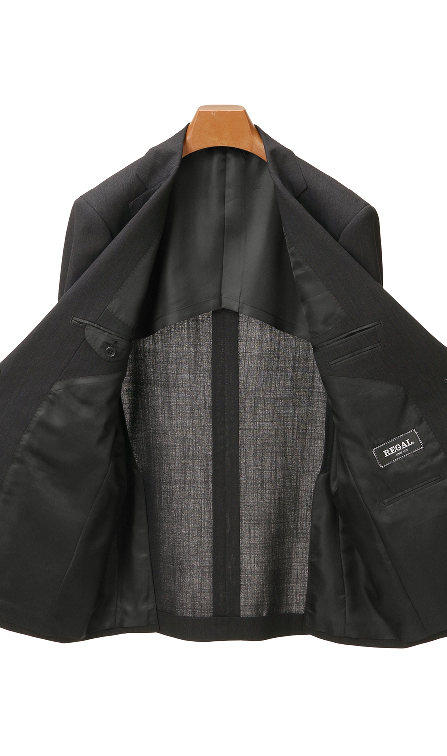 スタンダードスーツ《ツーパンツ》《NANOTEX FABRIC》 グレー 体型:A体(標準型),号数（身長）:7号(180cm)