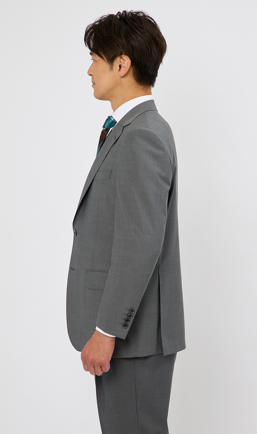 スタンダードスーツ【ツーパンツ】【清涼】【Plastics Smart】 グレー 体型:A体(標準型),号数（身長）:4号(165cm)