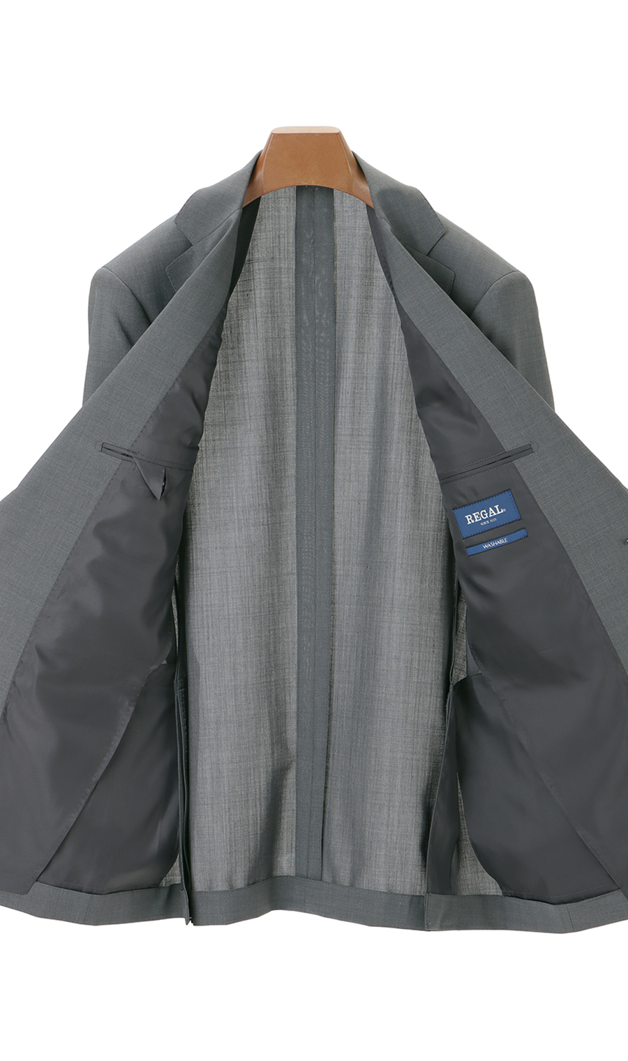 スタンダードスーツ【ツーパンツ】【清涼】【Plastics Smart】 グレー 体型:A体(標準型),号数（身長）:4号(165cm)