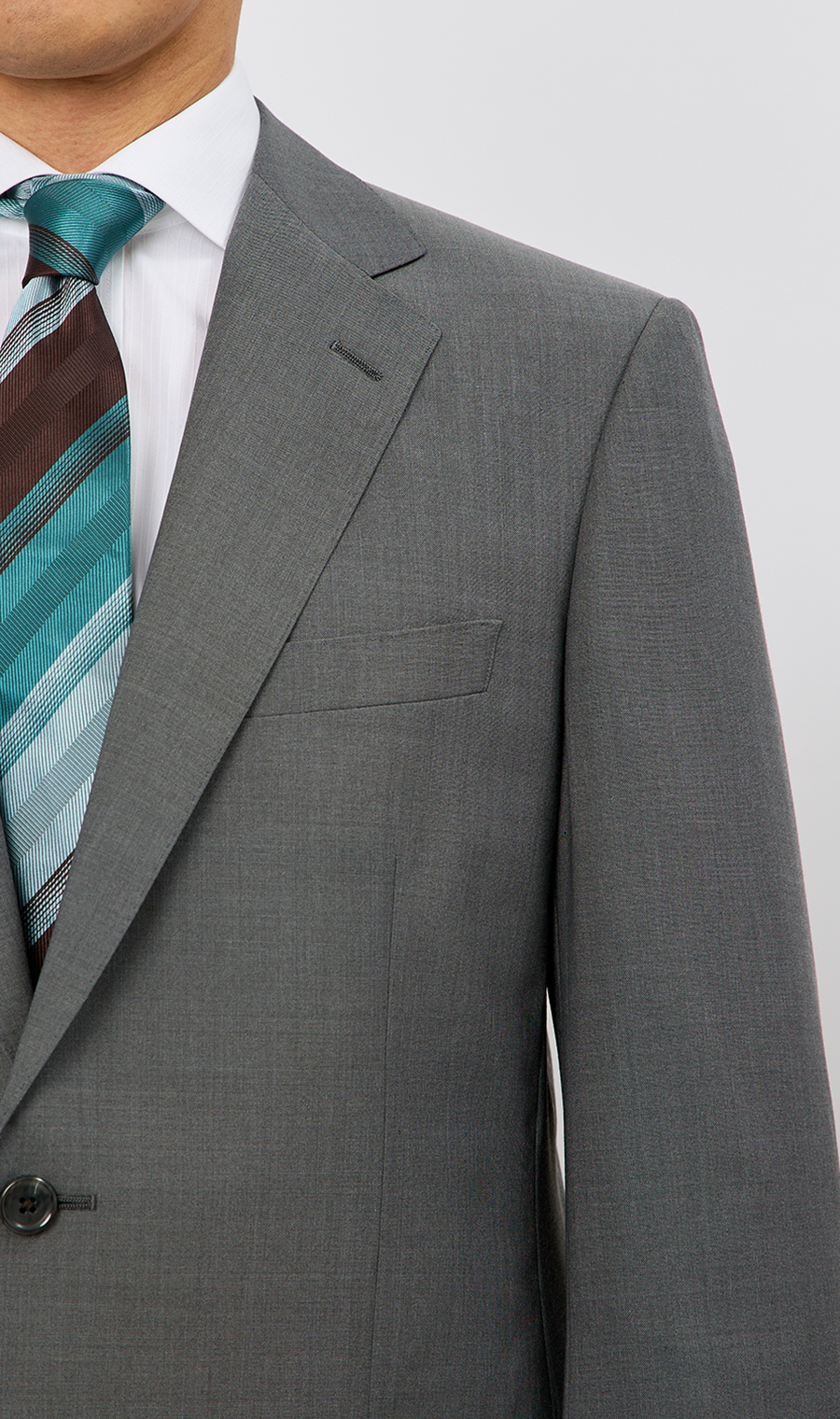 スタンダードスーツ【ツーパンツ】【清涼】【Plastics Smart】 グレー 体型:A体(標準型),号数（身長）:4号(165cm)