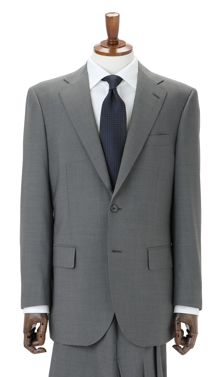 スタンダードスーツ【ツーパンツ】【清涼】【Plastics Smart】 グレー 体型:A体(標準型),号数（身長）:4号(165cm)