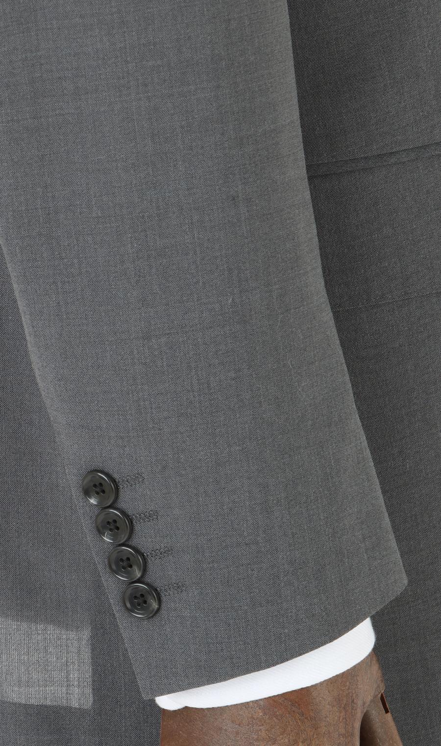 スタンダードスーツ【ツーパンツ】【清涼】【Plastics Smart】 グレー 体型:AB体(がっちり型),号数(身長):6号(175cm)