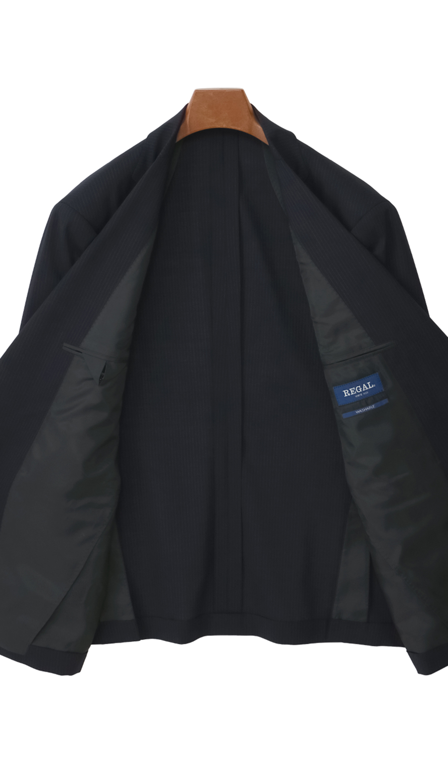 スタンダードスーツ【清涼】【ツーパンツ】【キング＆トール】【Plastics Smart】 ネイビー 体型:E体(大きいサイズ),号数（身長）:5号(170cm)