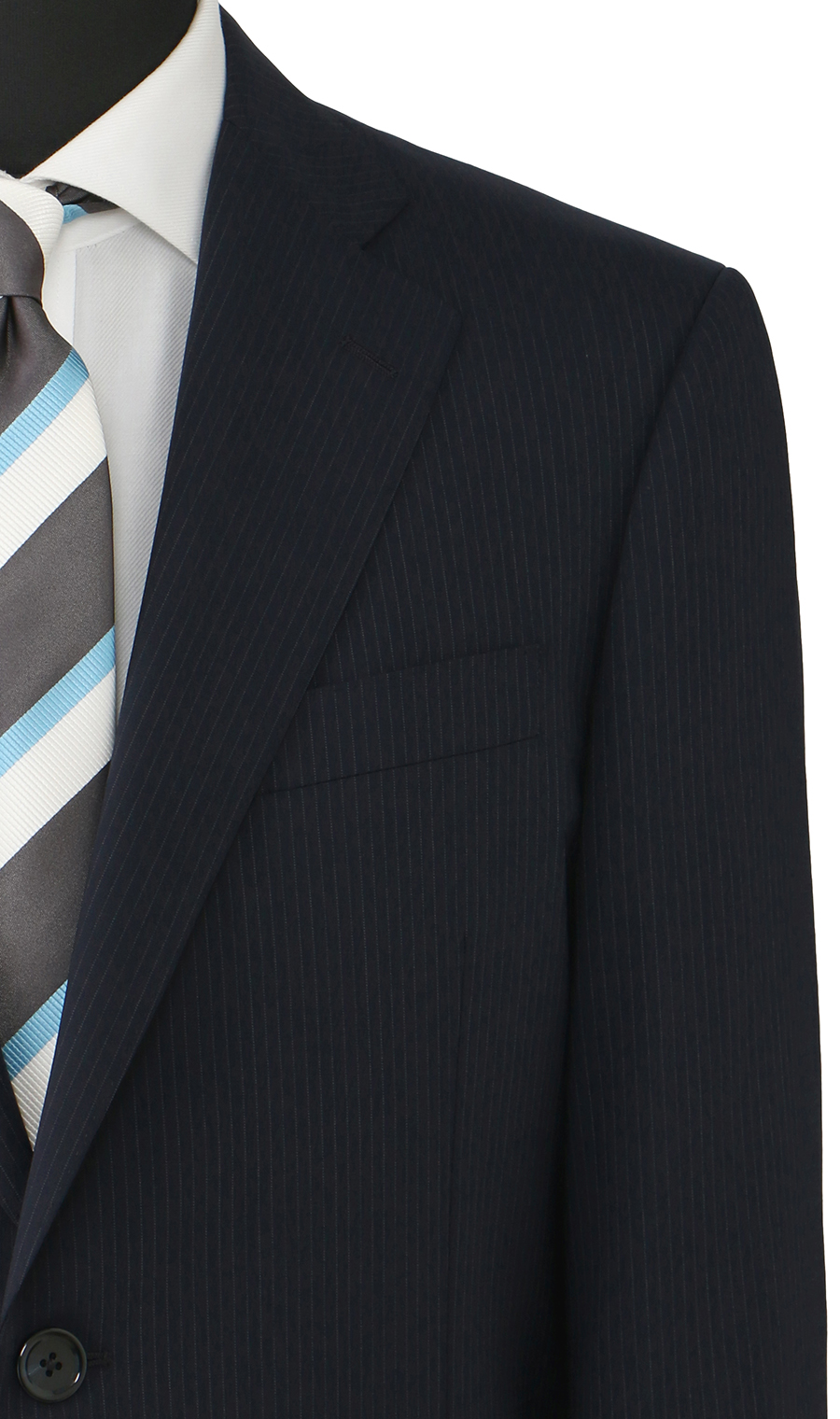 スタンダードスーツ【清涼】【ツーパンツ】【キング＆トール】【Plastics Smart】 ネイビー 体型:E体(大きいサイズ),号数（身長）:5号(170cm)