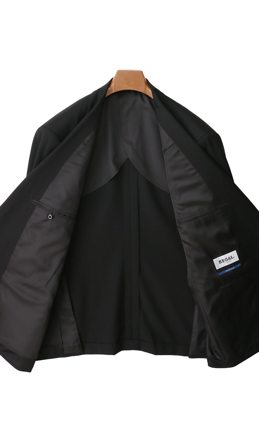 スタンダードスーツ【キング&トール】【ツーパンツ】 ブラック 体型:E体(大きいサイズ),号数(身長):8号(185cm)