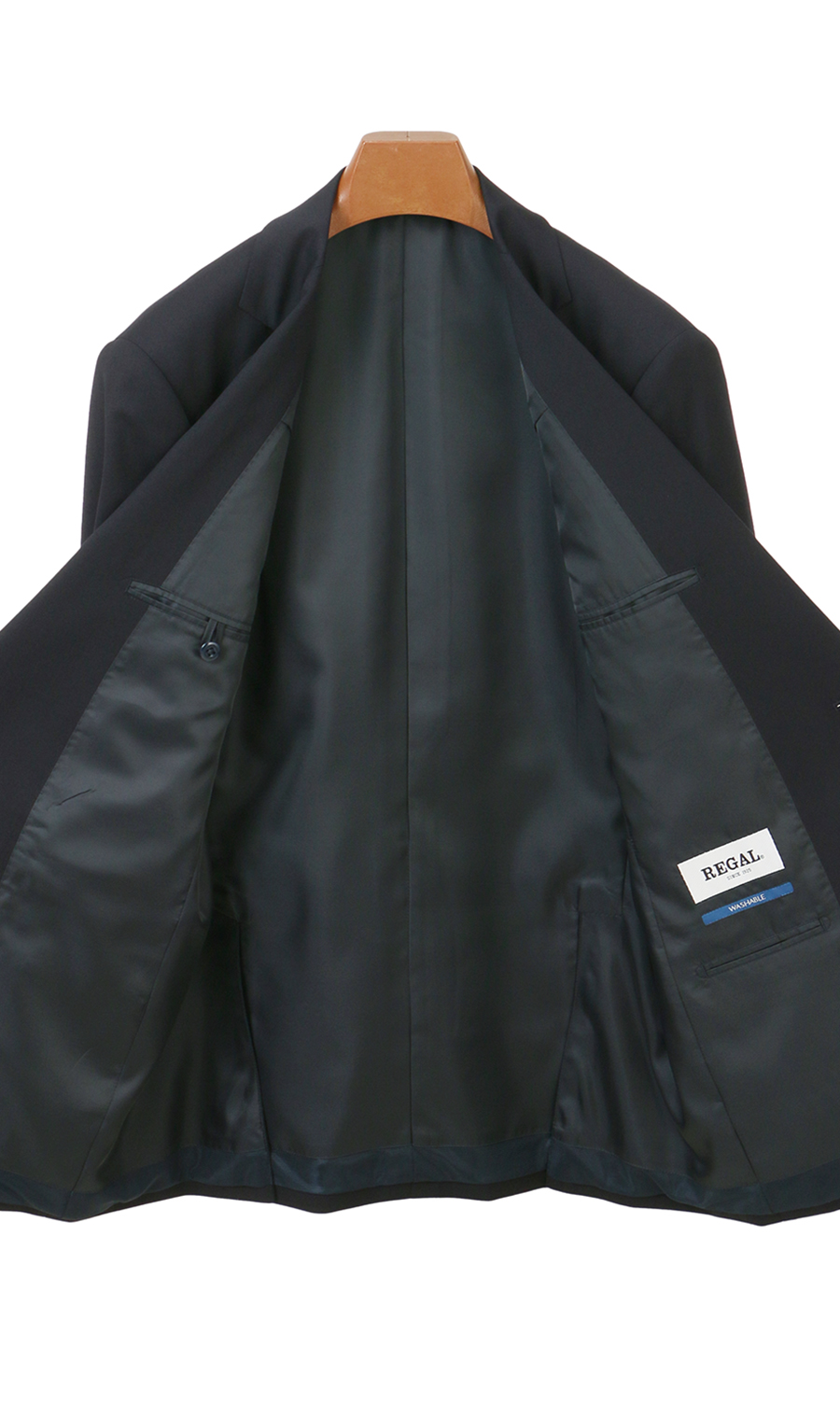 スタンダードスーツ【ツーパンツ】 ネイビー 体型:A体(標準型),号数（身長）:4号(165cm)