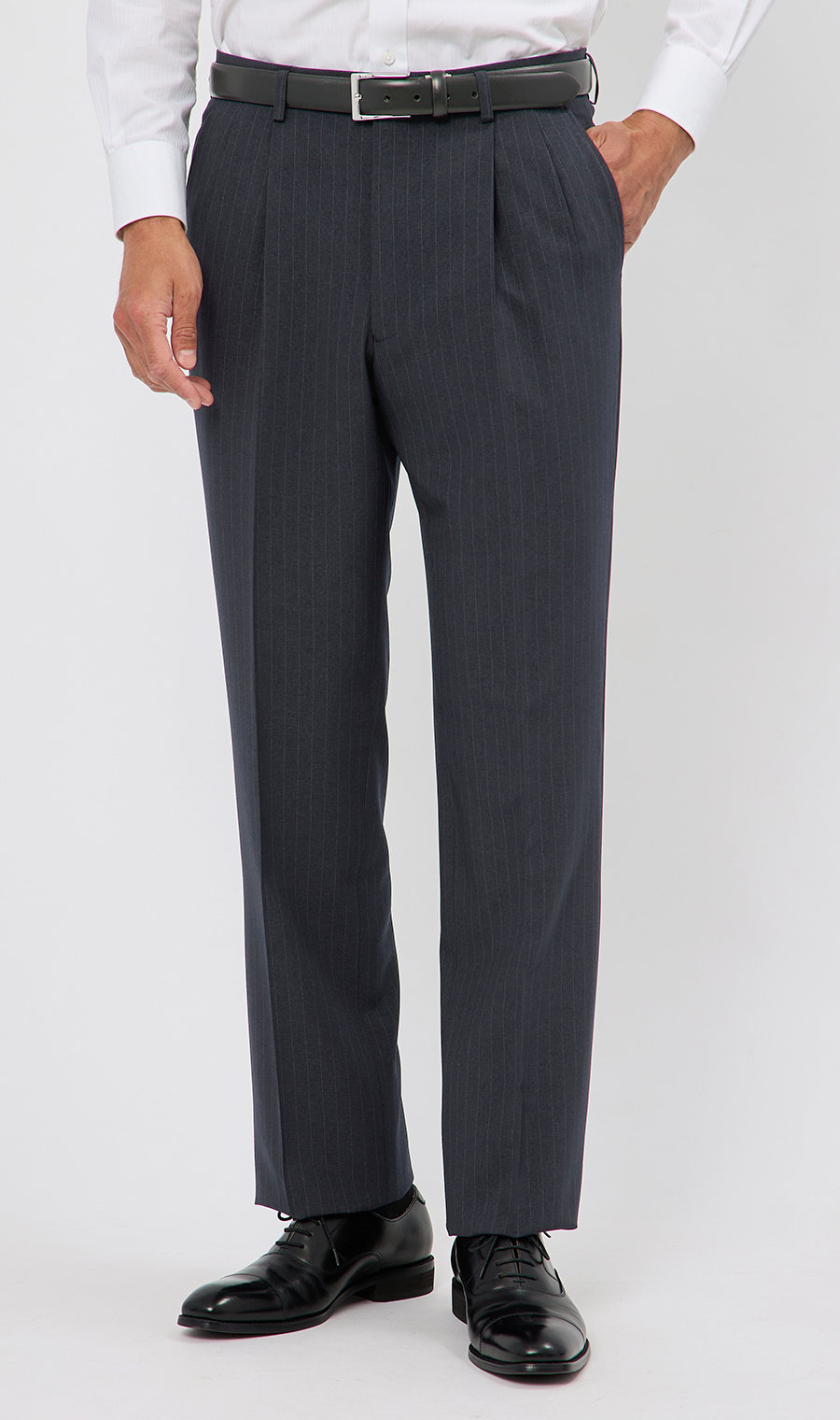 スタンダードスーツ【肩くるしくないスーツ】【ツーパンツ】【Plastics Smart】 ネイビー 体型:BE体(ゆったり型),号数(身長):6号(175cm)