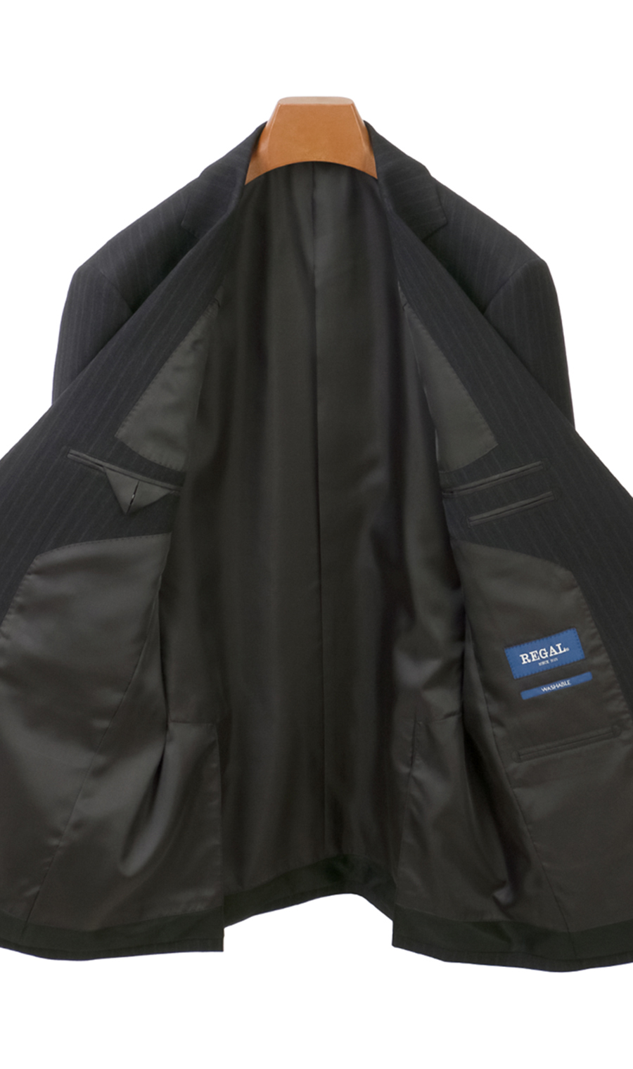 スタンダードスーツ【肩くるしくないスーツ】【ツーパンツ】【Plastics Smart】 チャコール 体型:A体(標準型),号数（身長）:3号(160cm)