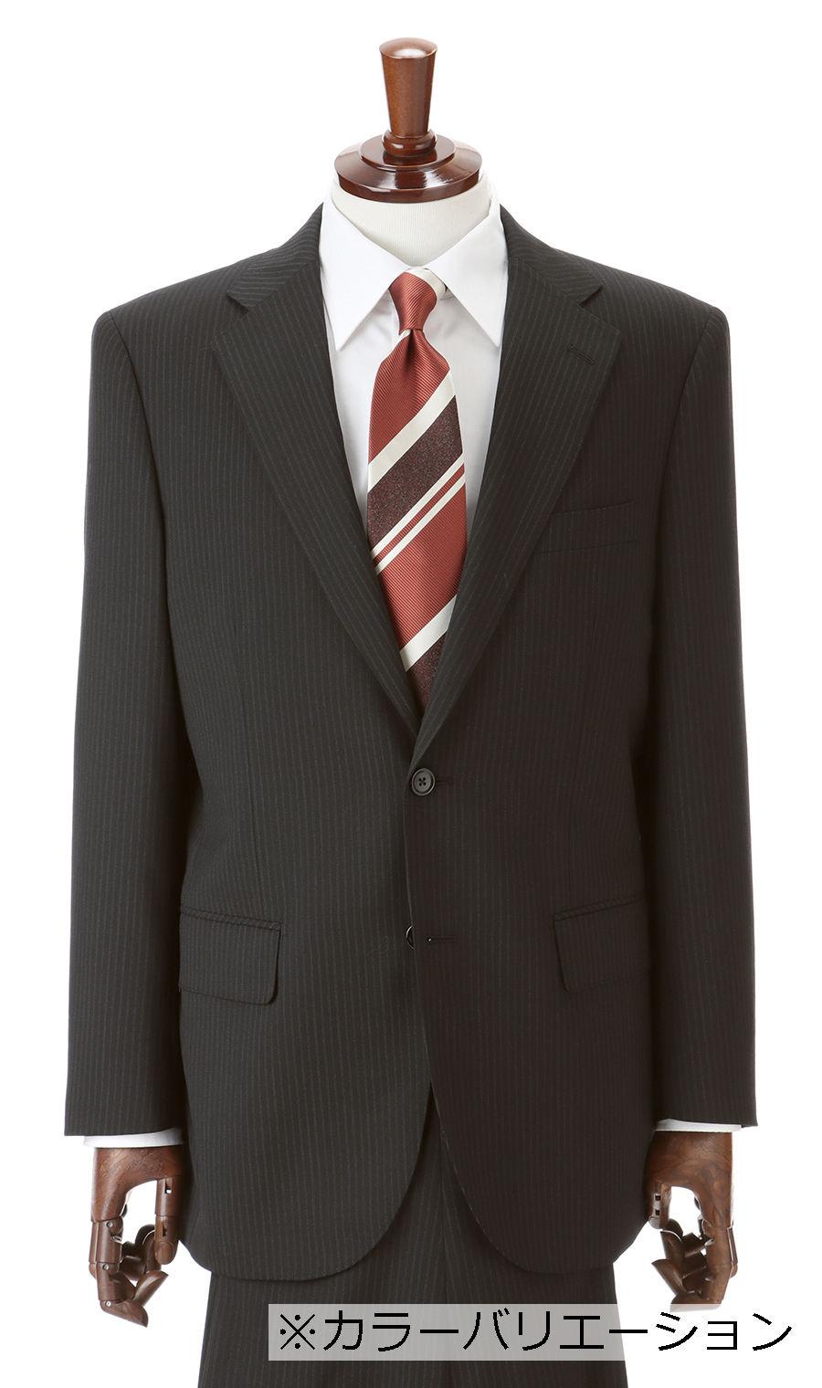 スタンダードスーツ【ツーパンツ】【ウォッシャブル】 グレー 体型:AB体(がっちり型),号数（身長）:3号(160cm)