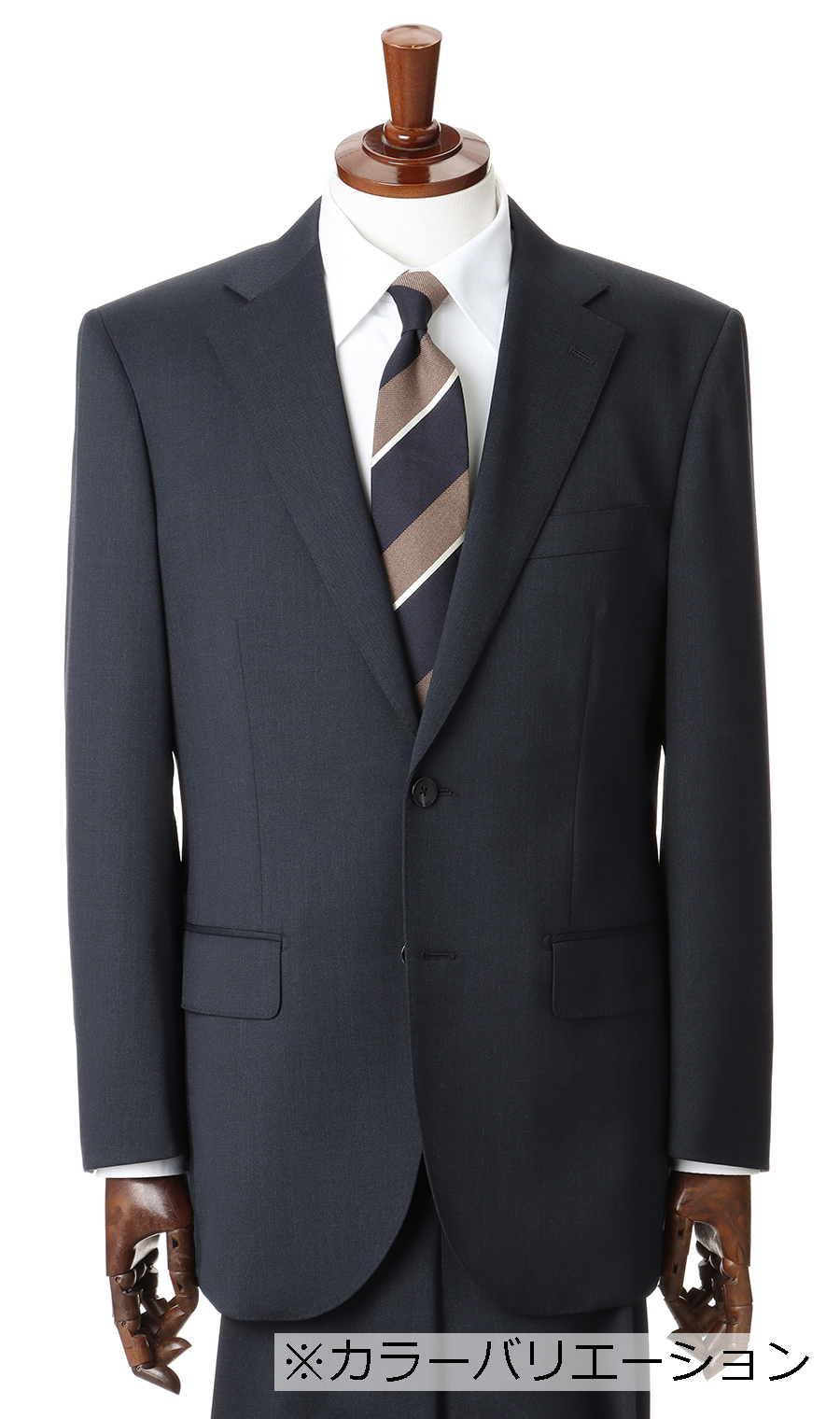 スタンダードスーツ【ツーパンツ】【ウォッシャブル】 グレー 体型:AB体(がっちり型),号数（身長）:4号(165cm)