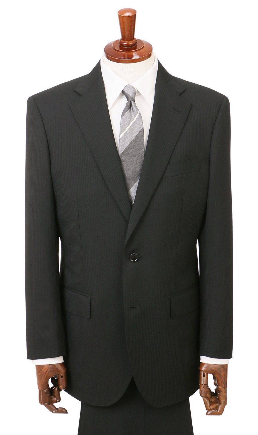 スタンダードスーツ【ツーパンツ】【Plastics Smart】 ブラック 体型:A体(標準型),号数（身長）:3号(160cm)