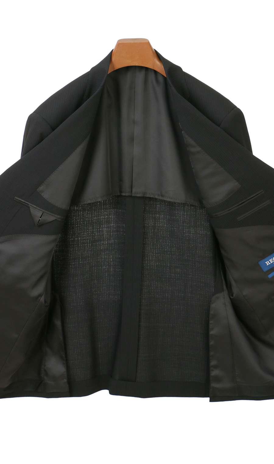 スタンダードスーツ【ツーパンツ】【キング&トール】【Plastics Smart】 ブラック 体型:E体(大きいサイズ),号数（身長）:3号(160cm)