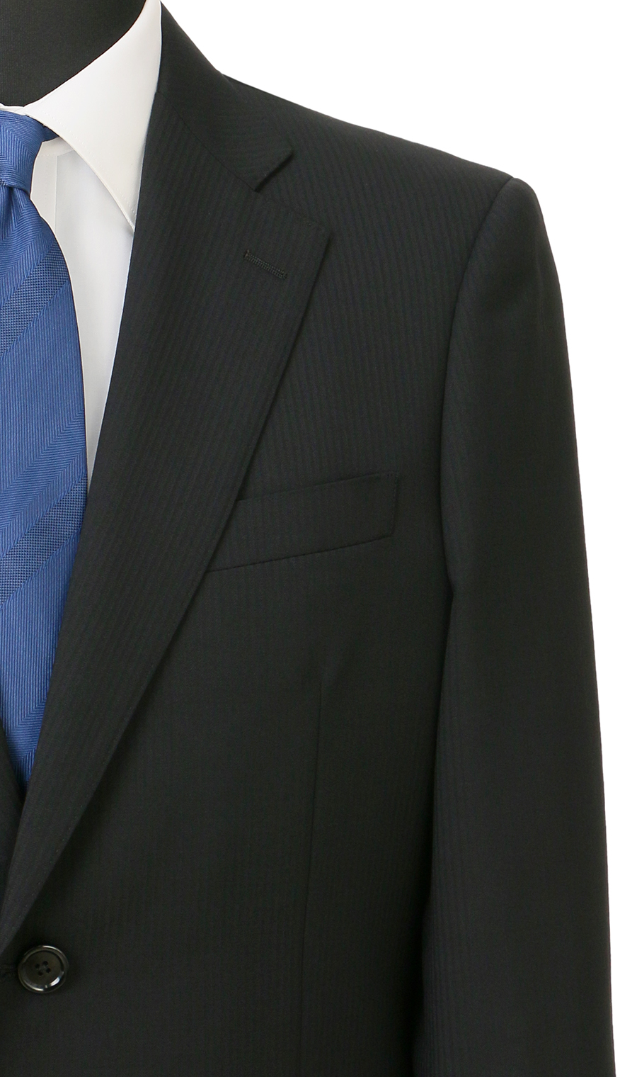 スタンダードスーツ【ツーパンツ】【キング&トール】【Plastics Smart】 ブラック 体型:E体(大きいサイズ),号数（身長）:3号(160cm)