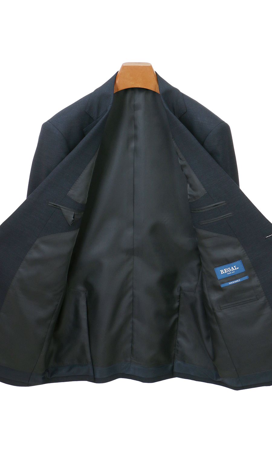 スタンダードスーツ【ツーパンツ】【Plastics Smart】 ネイビー 体型:A体(標準型),号数（身長）:3号(160cm)