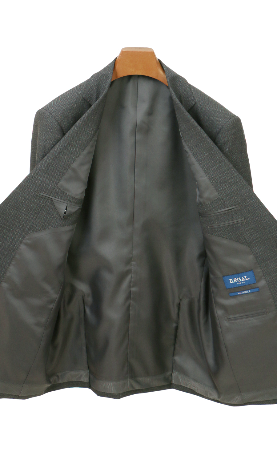 スタンダードスーツ【ツーパンツ】【Plastics Smart】 チャコール 体型:A体(標準型),号数（身長）:3号(160cm)