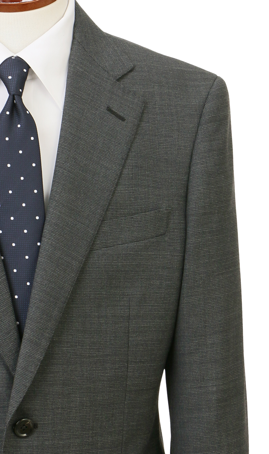 スタンダードスーツ【ツーパンツ】【Plastics Smart】 チャコール 体型:A体(標準型),号数（身長）:3号(160cm)