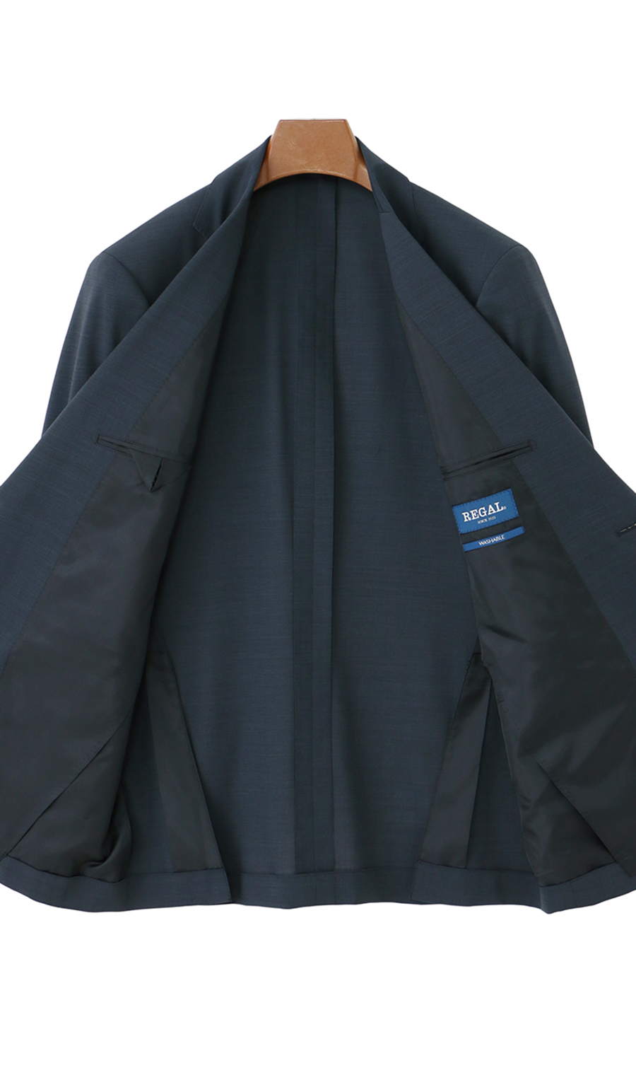 スタンダードスーツ【清涼】【ツーパンツ】【Plastics Smart】 ブルー 体型:AB体(がっちり型),号数（身長）:4号(165cm)