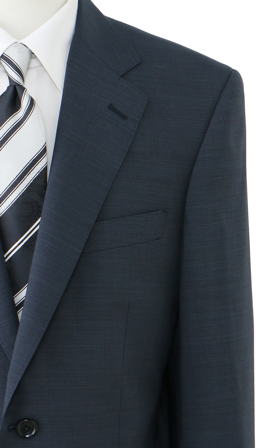 スタンダードスーツ【清涼】【ツーパンツ】【Plastics Smart】 ブルー 体型:AB体(がっちり型),号数（身長）:4号(165cm)