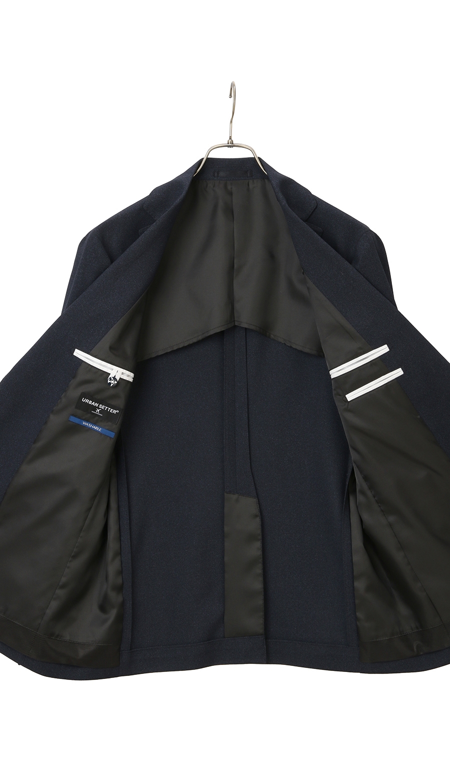 スタイリッシュジャケット《ウォッシャブル》《乾燥機OK》《セットアップ着用可》 ネイビー S
